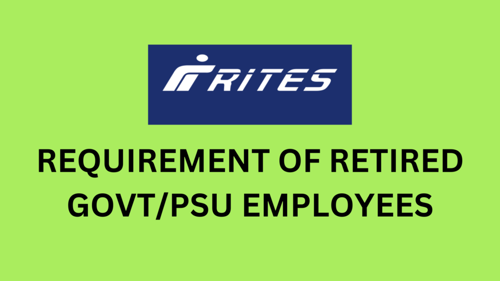 RITES VACANCY