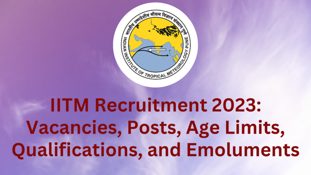 IITM Recruitment 2023